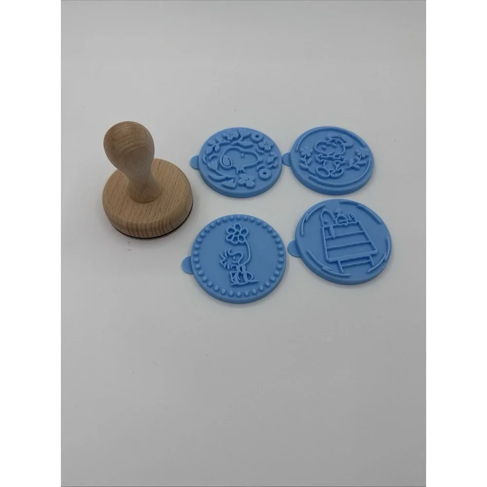 Snoopy Spring Themed Silicone Cookie Stamps Williams Sonoma Peanuts Woodstock